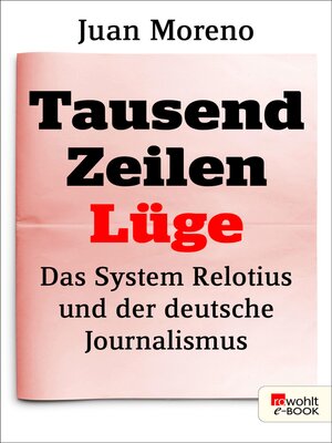 cover image of Tausend Zeilen Lüge